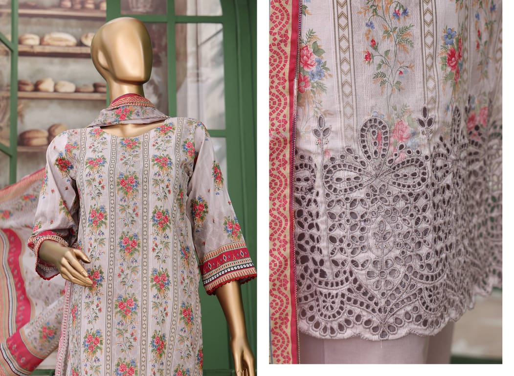 âœ¨ VIVARI  âœ¨ 3 Piece  Luxury Lawn Digital Printed Chickenkari Lawn Shirt/ Luxury Digital Printed  Pure Lawn/Unstitched Suit New Collection For Womens