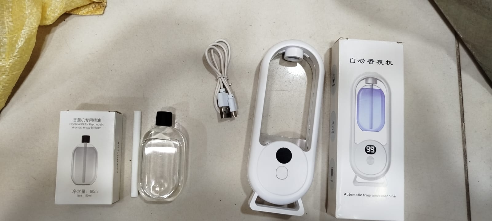 Rechargeable 5-Mode Aromatic Diffuser â€“ Timed Essential Oil Air Freshener for Bedroom, Living Room &amp; Bathroom 50ml
