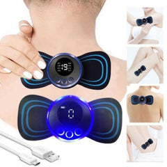 Mini Body Massager Pulse Neck Pain Relief EMS Butterfly Body Massager Men &amp; Women