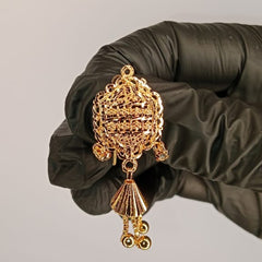 Luxurious gold plated earrings for ladies and girls - gold plated earrings - for daily routine use and special for wedding and special occasion - without box