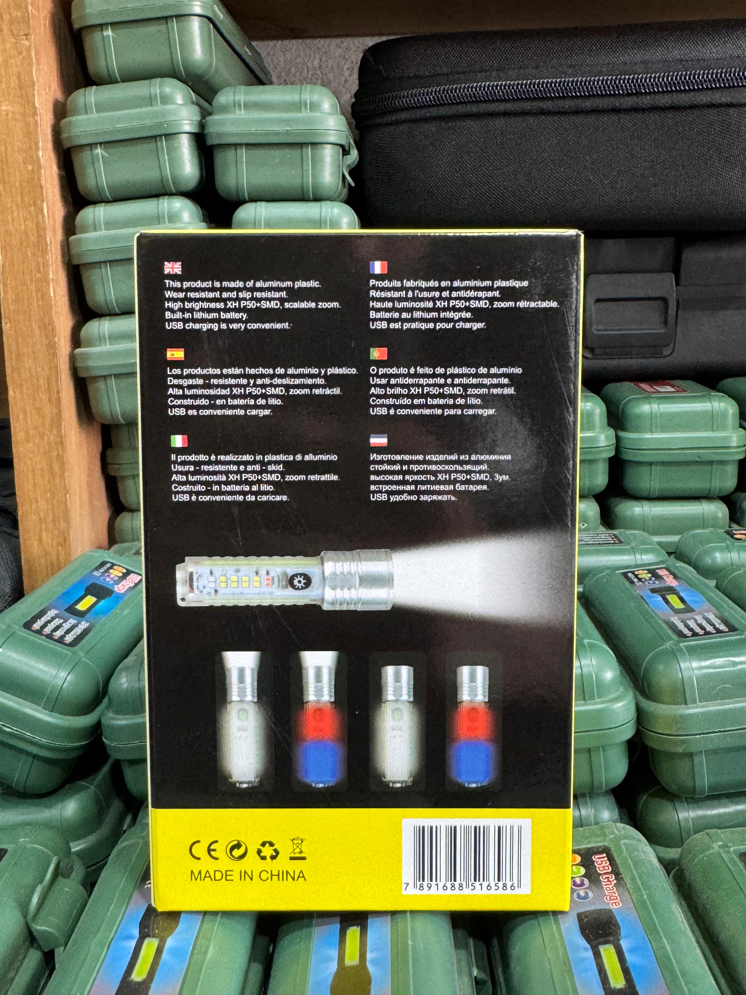Coba Mini LED Torch Light - Coba CB 1658 â€“ Super Bright Handheld Tactical LightÂ  | Multiple Modes | Zoom-able Electric Flashlight for Camping, Hiking &amp; Cycling ( Random Color )