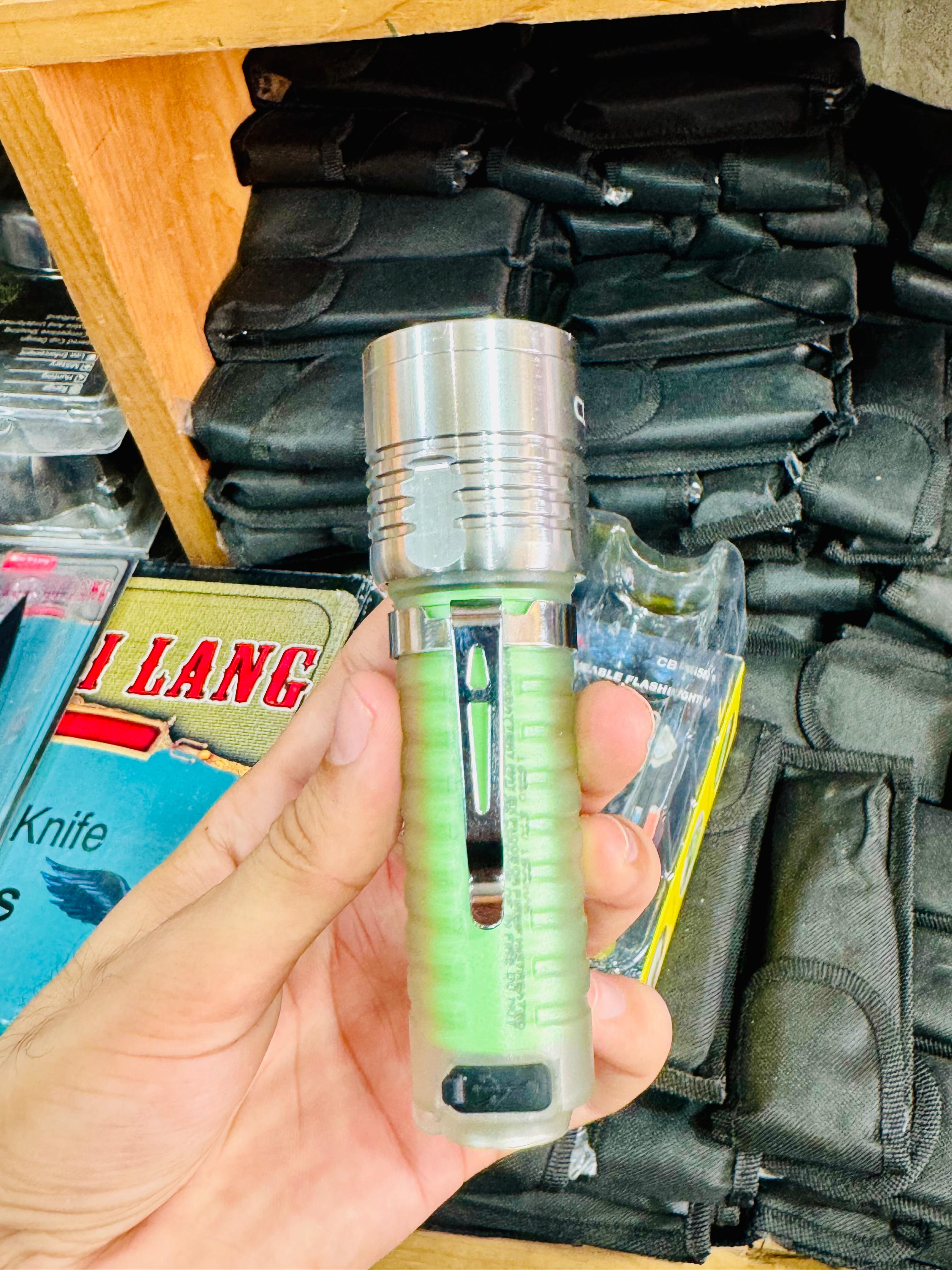 Coba Mini LED Torch Light - Coba CB 1658 â€“ Super Bright Handheld Tactical LightÂ  | Multiple Modes | Zoom-able Electric Flashlight for Camping, Hiking &amp; Cycling ( Random Color )