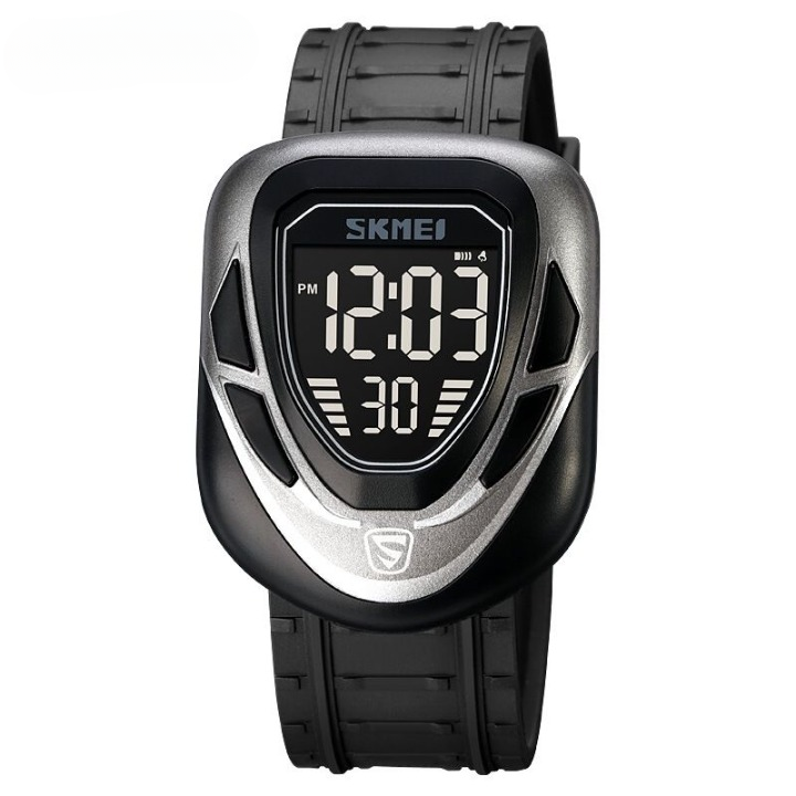 Skmei 1833 Digital Sports Men's Watch with LED Display, Waterproof, Multiple Time Zones, Stopwatch, Alarm, and Backlight for Outdoor, Sports, and Daily Casual Wear -(Without Box) | Smart Watch | Watch | Watch For Boys |