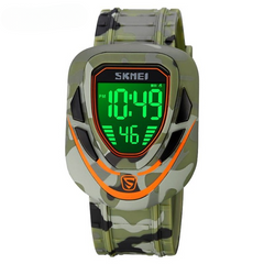 Skmei 1833 Digital Sports Men's Watch with LED Display, Waterproof, Multiple Time Zones, Stopwatch, Alarm, and Backlight for Outdoor, Sports, and Daily Casual Wear -(Without Box) | Smart Watch | Watch | Watch For Boys |