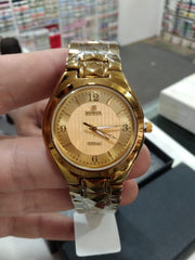 Premium Golden Stainless Steel Strap -Â  Durable &amp; Lightweight Casual Wristwatch | Men's Watch - Wrist Watch For Men - Stainless Steel Dial &amp; Strap (With Box)