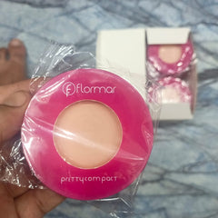 12 Pcs Face Powder | Flormar Pretty Compact Pressed Face Powder â€“ Oil-Control, Lightweight Matte Finish, Long-Lasting Coverage for a Smooth, Natural Look Shade 198 | Face Powder |Â 