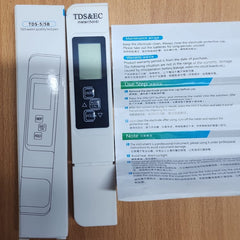 Portable Digital Water TDS, EC, And Temperature Meter (3-in-1) With ATC Function, 1ppm Resolution, 0-9990ppm Purity Tester