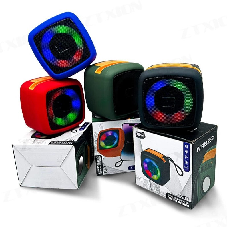 X-911 Professional Designer X-911 Speaker BT Wireless Speaker High Quality Audio Box Speaker Portable - Random ColorÂ 
