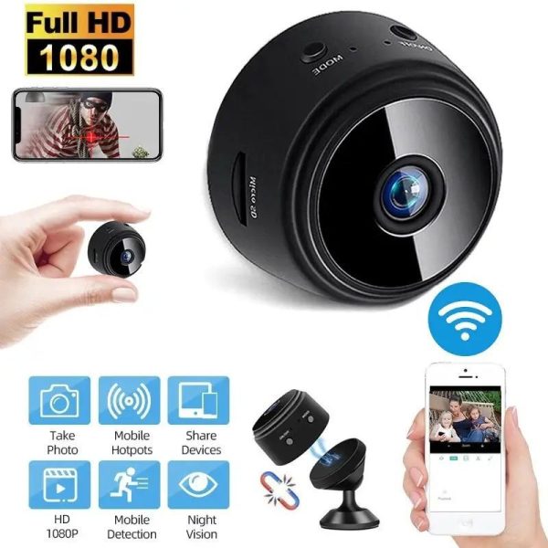 A9 Mini WiFi Security Camera – 1080P HD, Night Vision & Motion Detection |  Premium Tested Quality (Imported)