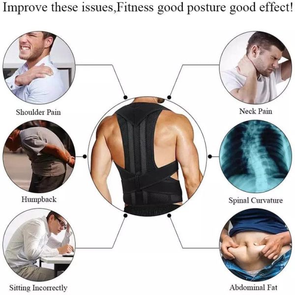 💪 Adjustable Posture Corrector for Men & Women