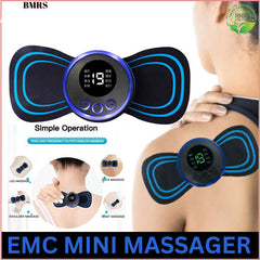 Ems Butterfly Portable Neck Massager | Best Quality EMS Butterfly Massager - Rechargeable Massager - MS  Foot Massager Pad Improve Blood Circulation