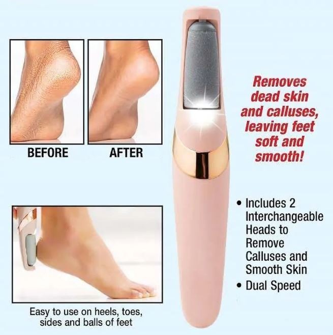 Rechargeable Electric Foot Filer Callus Remover - Smooth, Crack-Free Heels in Minutes