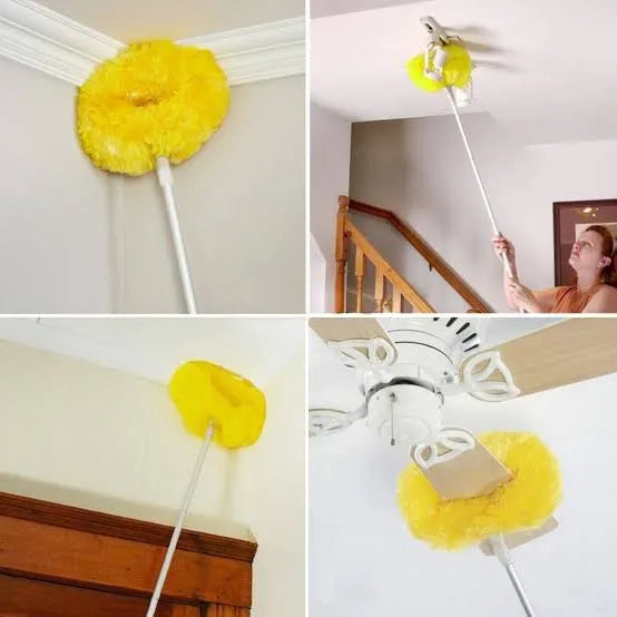 Removable Ceiling Fan Duster Washable Retractable Clean Brush Soft Duster Brush Anti Dusting Brush Home Cleaning