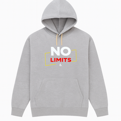 No Limits Grey Hoodie – Premium Winter Collection for Men & Boys | Stylish, Comfortable & Casual Wear