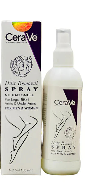 Cereve Hair Removal Spray for Women â€“ Fast, Painless Hair Removal for Legs, Arms &amp; Body, Smooth Skin at Home | Hair Removal