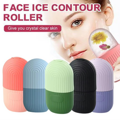 Ice Roller Facial Massage | Silicone Cleansing Ice Lattice | Ice Cube Roller With Scrub â€“ Random Color