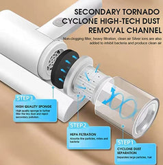 Portable Household Electric Mite Removal | Vacuum Cleaner | Bed Vacuum Cleaner, Mattress Vacuum Cleaner Powerful Suction | Handheld Couch Cleaner Machine Deep Cleaner for Bed Cleaning