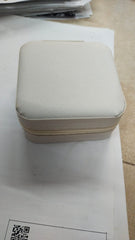 Jewellery Storage Box leather Jewelry Stand Earrings Ring Box Cosmetics Beauty Container Organizer (random color)Made in China