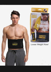 Sweet sweat Belt for Weight Loss Slimming Trimming Waist Trainer Fitness Belt for men and women