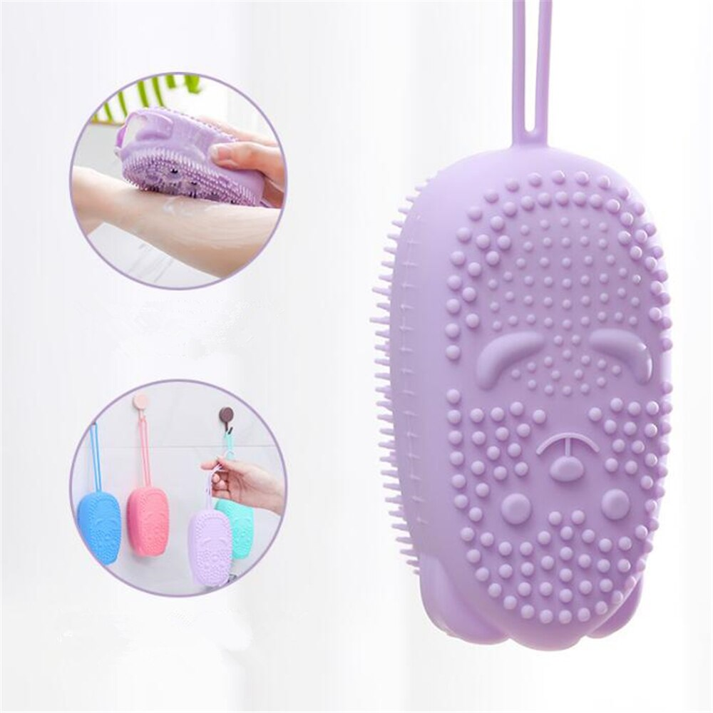 silicone soap bath massage / Bath Body Brush High Quality Silicon Bath Brush (random color)