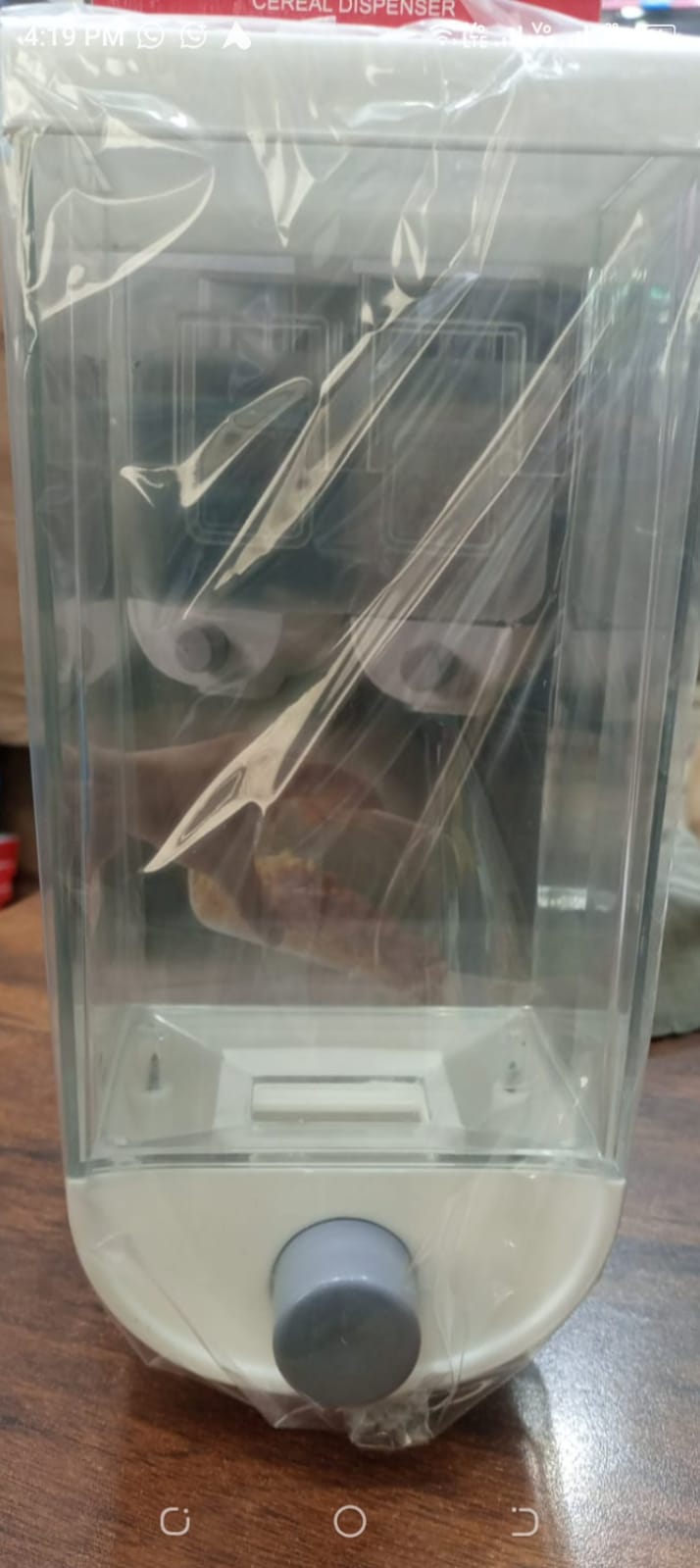 Wall-mounted Dry Food Dispensers For Organized Kitchens, Featuring Clear Containers -Random color | food storage box 1500 ml
