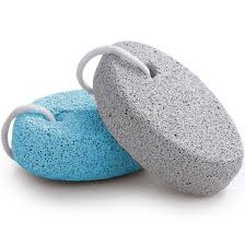 Foot Care Pumice Stone For Feet For Feet Hands And Body Dead Skin Remover Tool | Pumice Foot Grinding Stone Two Piece Set to Remove Dead Skin Calluses Clean Stone Nail Brush to Remove Dirt - 02 PCs - Random Color