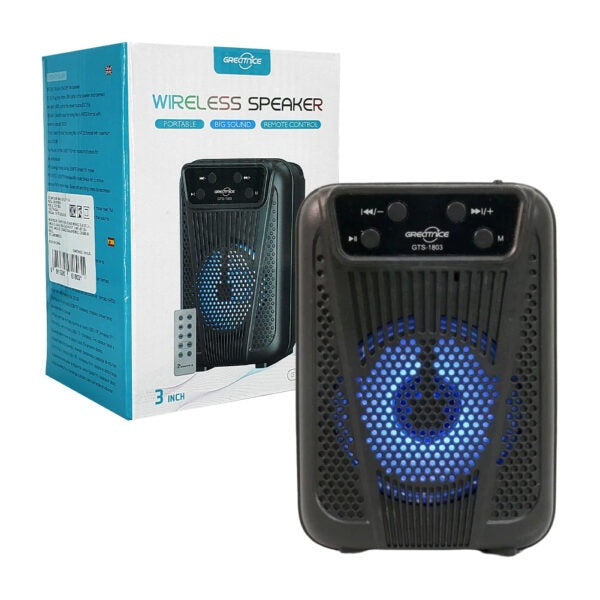 3-inch Bluetooth speaker with RGB lights, USB-TF port, and FM / portable wireless speaker / GTS-1961