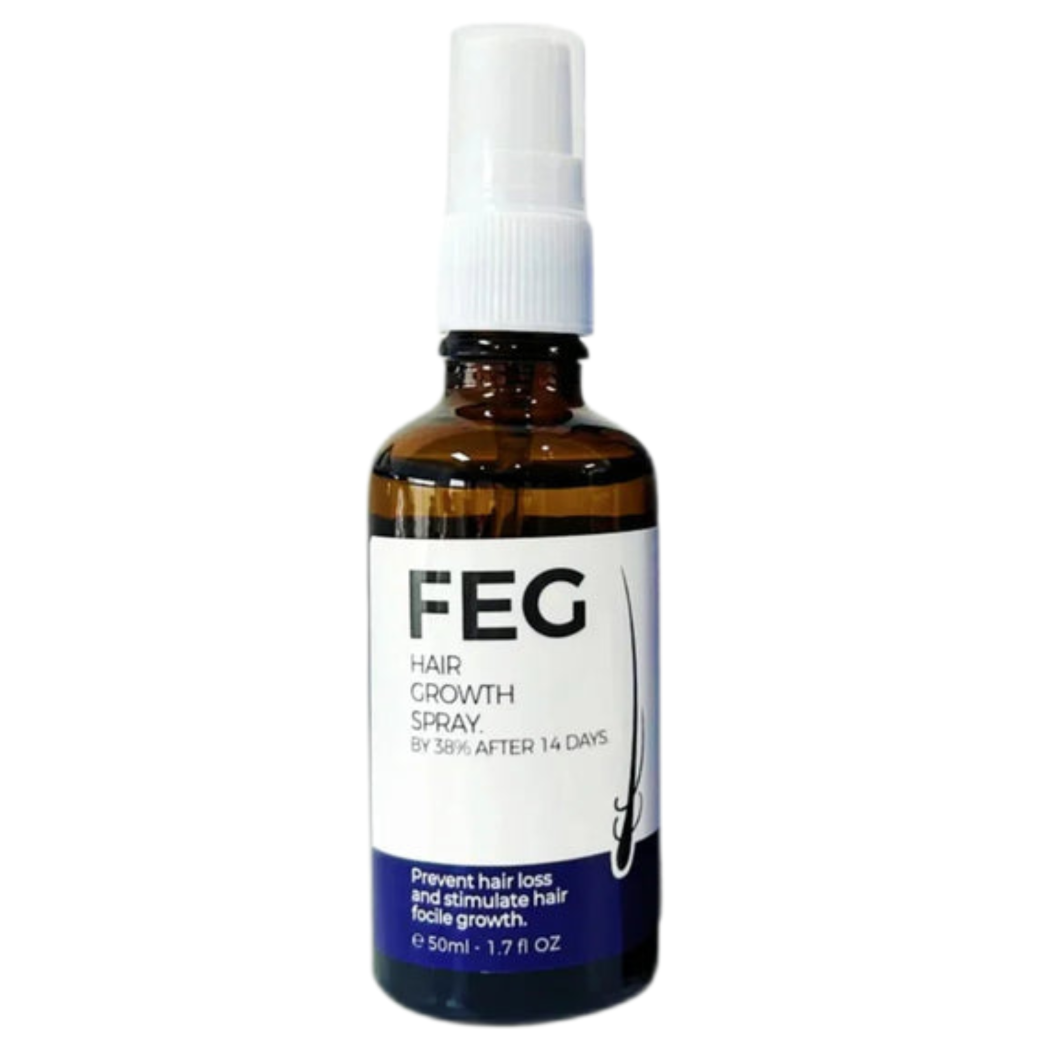 FEG PLUS Beard &amp; Hair Growth Serum Spray Powered by Nature for Visible Results | Best Quality Hair Growth Spray - Hair Serum - 50 ml