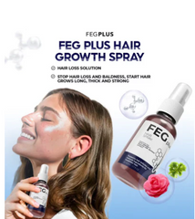 FEG PLUS Beard &amp; Hair Growth Serum Spray Powered by Nature for Visible Results | Best Quality Hair Growth Spray - Hair Serum - 50 ml