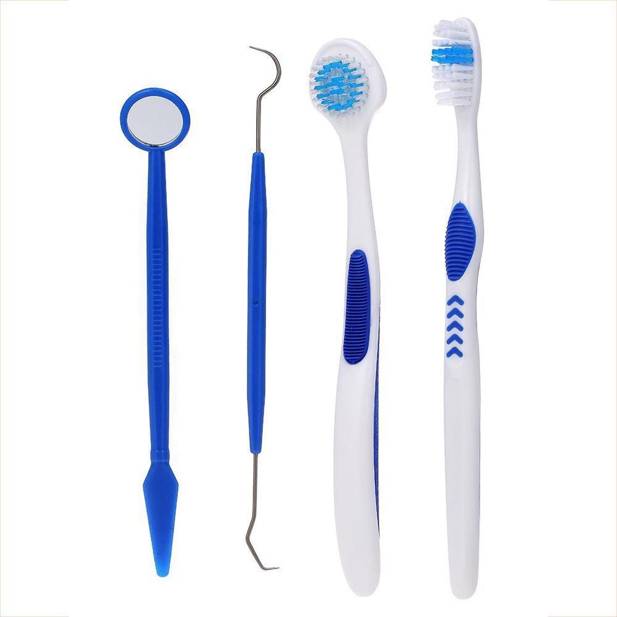 Oral Care Brush Kit 4 in 1 | Best Quality Oral Care Kit 04 PCs - Oral Hygiene Oral Care ( Random Color )