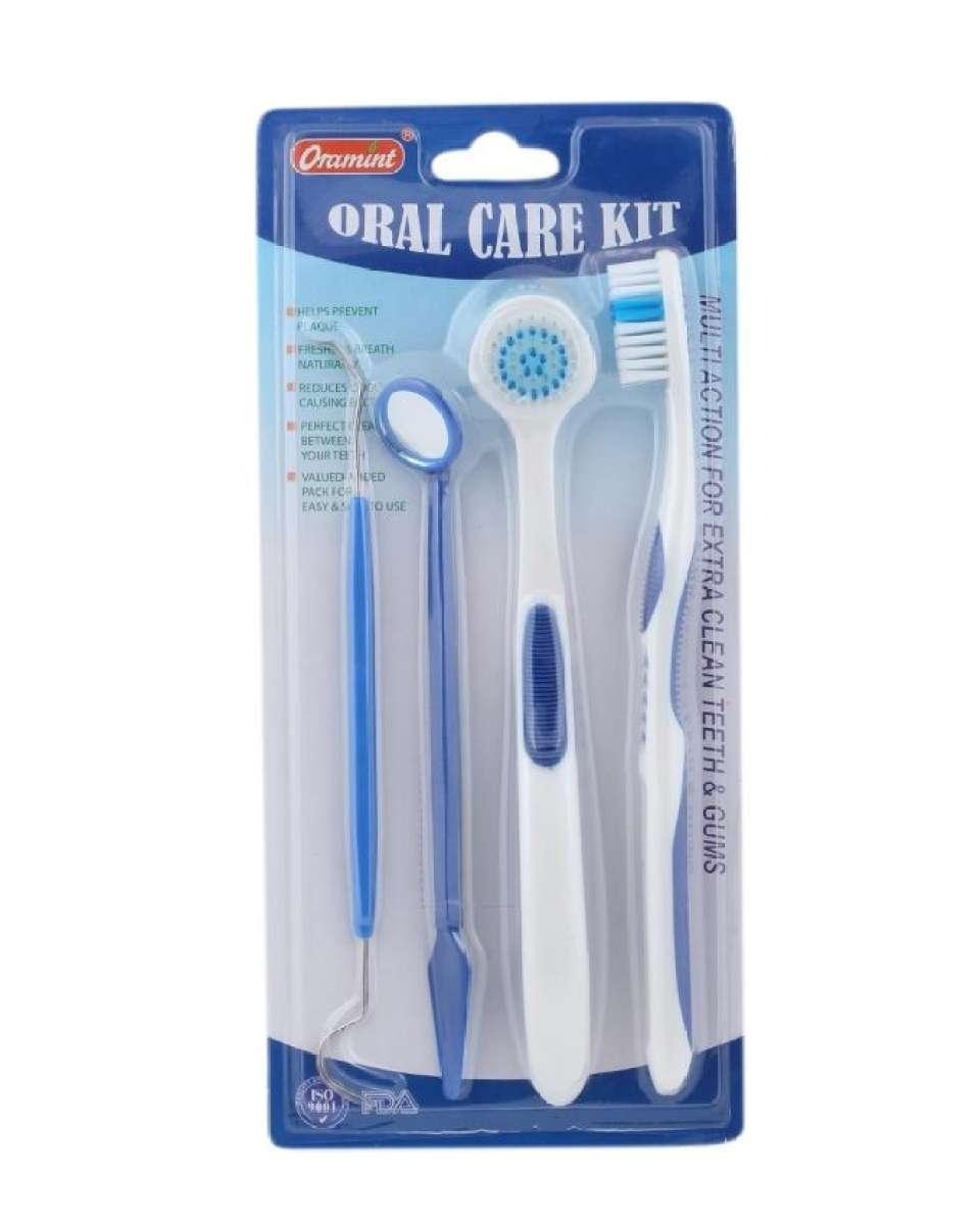 Oral Care Brush Kit 4 in 1 | Best Quality Oral Care Kit 04 PCs - Oral Hygiene Oral Care ( Random Color )