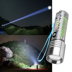Coba Mini LED Torch Light - Coba CB 1658 â€“ Super Bright Handheld Tactical LightÂ  | Multiple Modes | Zoom-able Electric Flashlight for Camping, Hiking &amp; Cycling ( Random Color )