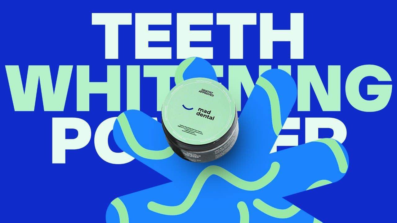 Teeth Whitening Powder with Free Nano Toothbrush â€“ Fresh Breath &amp; Clean Smile