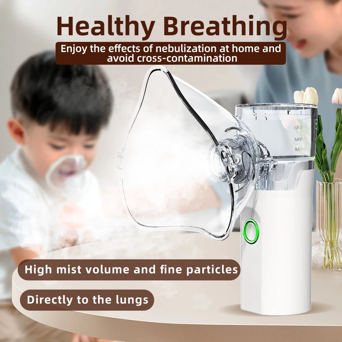 Portable Nebulizer For Asthma Inhaler Nebulizer Machine For Kids And Adults Medical Asthma Nebulizer - Rechargeable