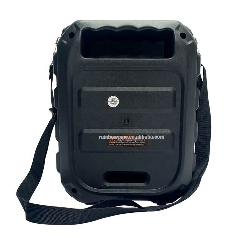 GTS-1191 10W Wireless Portable Bluetooth Speaker with 6.5" Subwoofer, FM Radio, 1200mAh Battery, Loud Volume, USB/AUX/TF Support, Belt Strap for Outdoor Travel, Party, Picnic, Camping Use