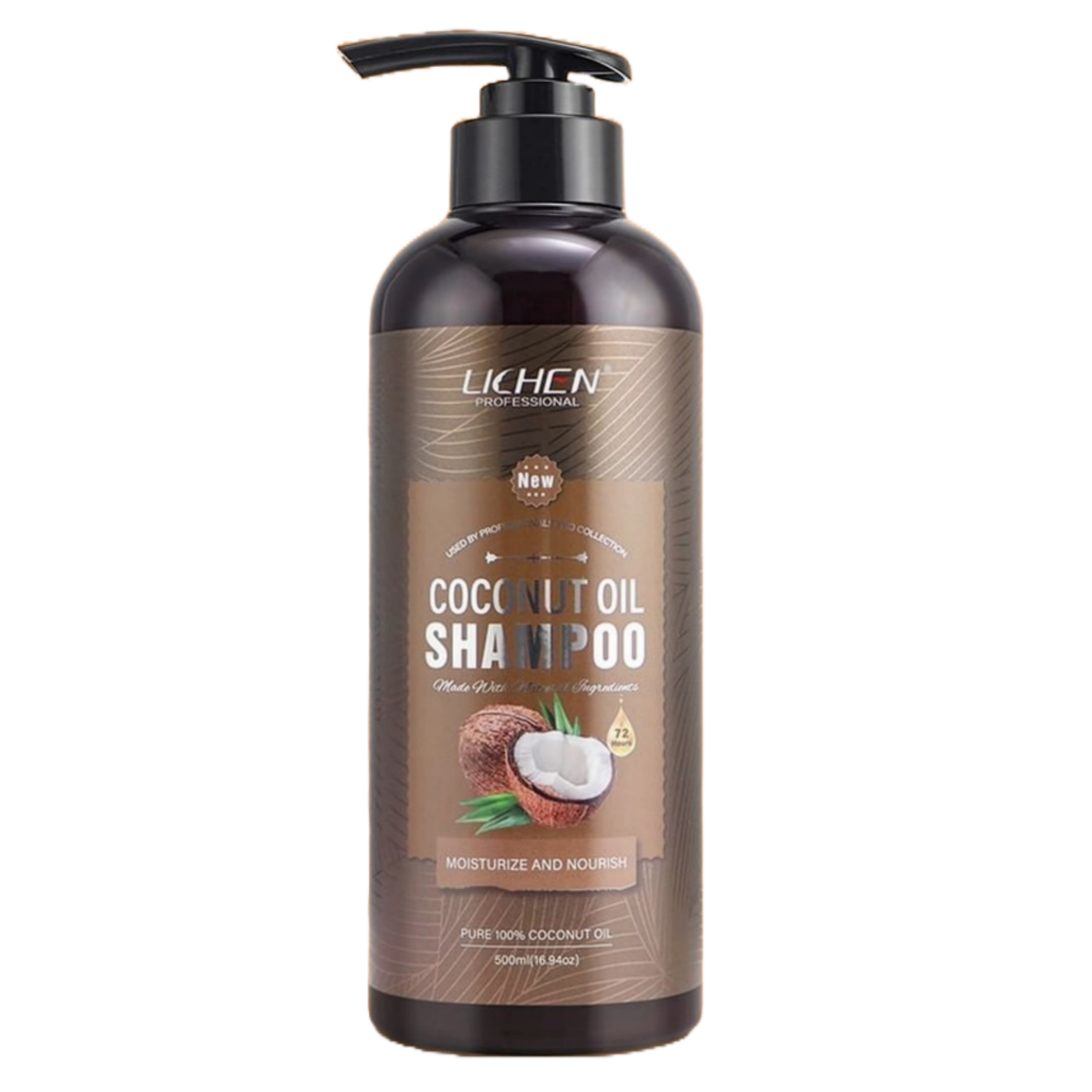 Lichen Hair Shampoo - Lichen Coconut Oil Shampoo, Sulfate Free, Paraben Free, Silicone Free, Color Safe, and Vegan Hair Shampoo - 500 ml Â 