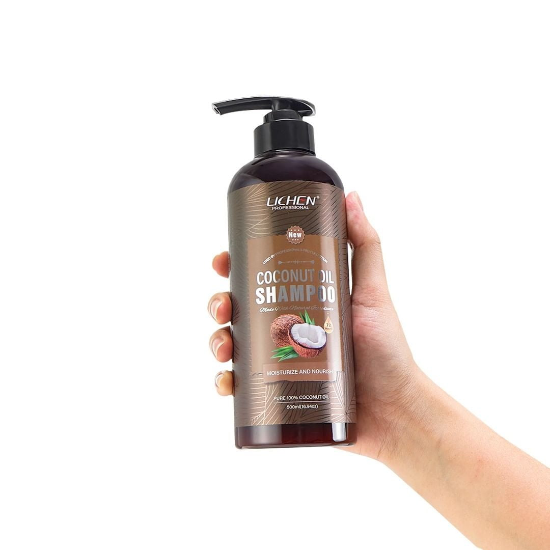 Lichen Hair Shampoo - Lichen Coconut Oil Shampoo, Sulfate Free, Paraben Free, Silicone Free, Color Safe, and Vegan Hair Shampoo - 500 ml Â 