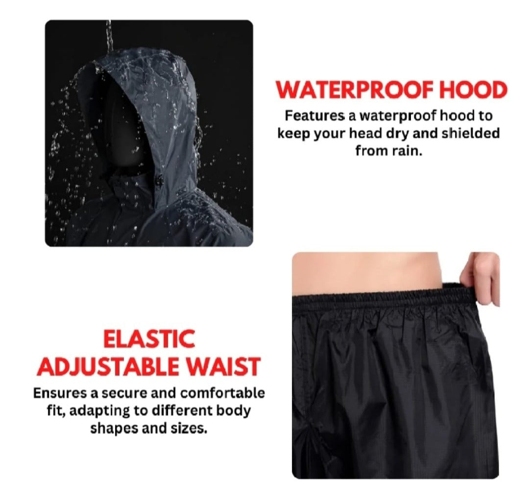 Ultimate Rain Protection: Waterproof Jacket &amp; Pant Set - Lightweight &amp; Durable for Outdoor Activities| Rain Coat | Rain Suit |