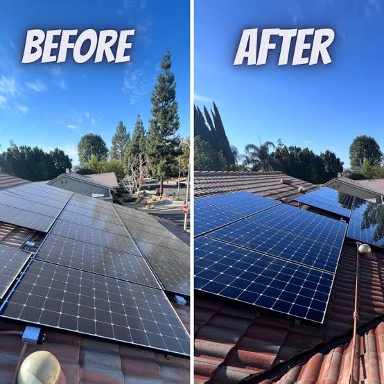 6ft ExtendableÂ  Steel Solar Panel Cleaning Brush with Water Flow System Long Reach Rod, Soft Bristle Head for Streak-Free, Efficient Solar Panel Maintenance | Solar Panel Cleaning Brush (Without Box)