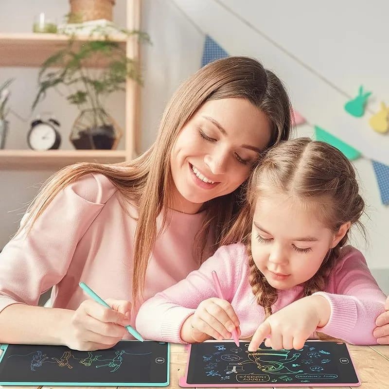 Multi-Color LCD Writing Tablet | Multi-Color Digital Drawing Pad | Erasable E-Writer Sketch Board | Portable Handwriting Pad with Pen | Gift for Kids &amp; Children