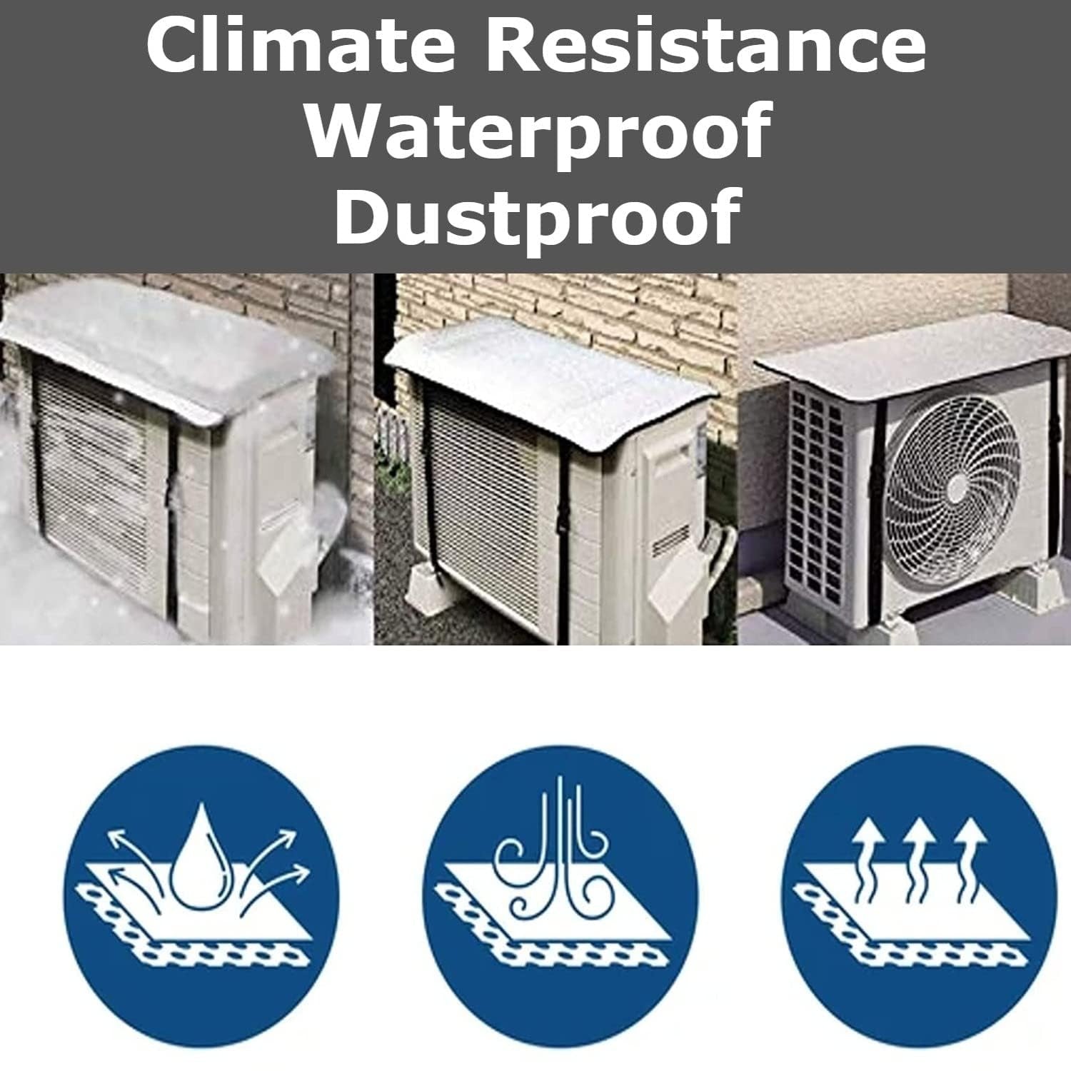 Ac Outdoor Unit Protector Heat Insulation Sunlight Shade Protector from Dust &amp; Rain - AC Cover - Ac Outer Cover - Air Conditioner Cover - 36Ã—16