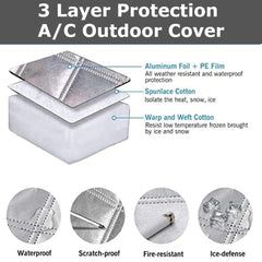 Ac Outdoor Unit Protector Heat Insulation Sunlight Shade Protector from Dust &amp; Rain - AC Cover - Ac Outer Cover - Air Conditioner Cover - 36Ã—16
