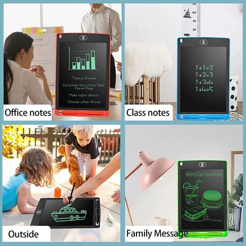 Multi-Color LCD Writing Tablet | Multi-Color Digital Drawing Pad | Erasable E-Writer Sketch Board | Portable Handwriting Pad with Pen | Gift for Kids &amp; Children