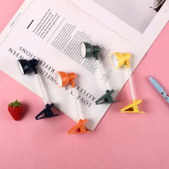 Mini Book Light with Clip Portable LED Reading Lamp Travel Bedroom Night Light Night (Random color)