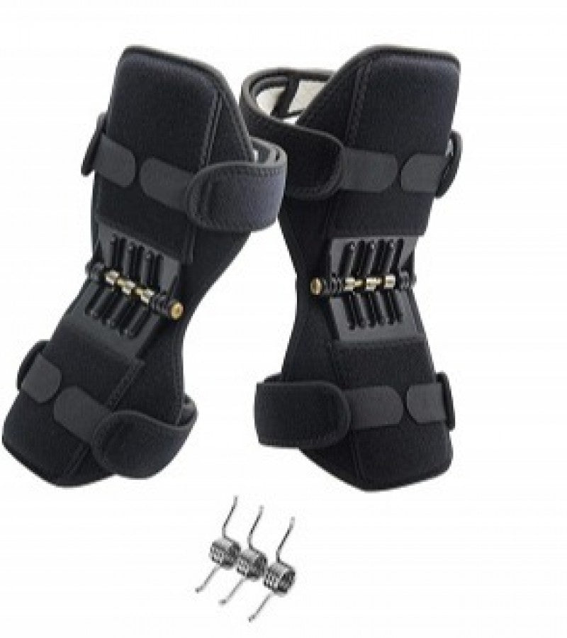 Join Support Knee Pad Breathable Non slip Power Lift Spring Force Knee Booster Tendon Brace Band  Pair