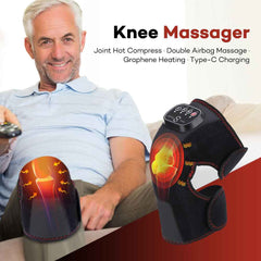 3-in-1 Rechargeable Knee Pain Relief Massager - Heat + Vibration + Support