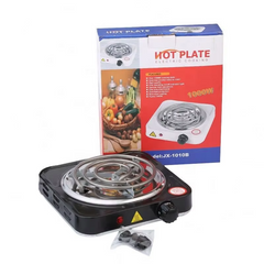 Electric Stove For Cooking - Hot Plate Heat Up In Just 2 mins - Easy to Clean -Metal Body (random color )