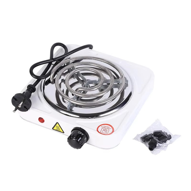 Electric Stove For Cooking - Hot Plate Heat Up In Just 2 mins - Easy to Clean -Metal Body (random color )