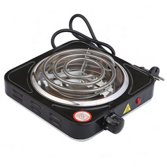 Electric Stove For Cooking - Hot Plate Heat Up In Just 2 mins - Easy to Clean -Metal Body (random color )