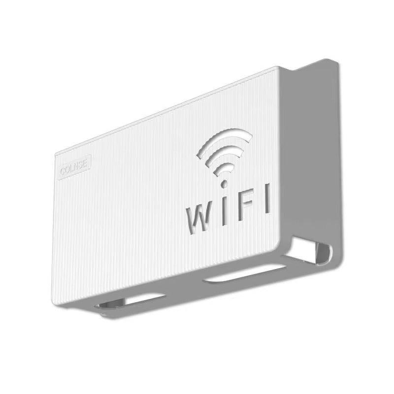 WiFi Router Shelf &amp; Cable Organizer â€“ Wall-Mount ABS Plastic Storage Box for Routers, Power Strips &amp; Cables (Random Colors)